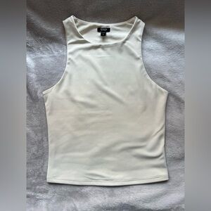 Express Body Contour Tank Eggshell